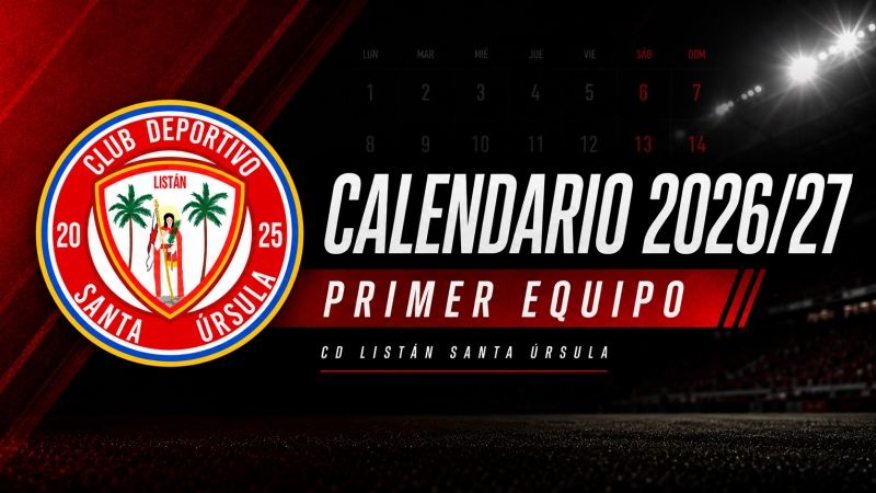 Ya tenemos el calendario del primer equipo
